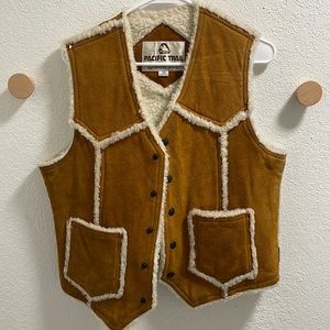 Shearling & Suede Western Vest